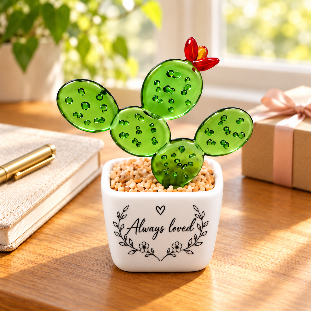 05 · Flowering Cactus / Personalised — styled product scene visualisation; sample personalisation where shown.