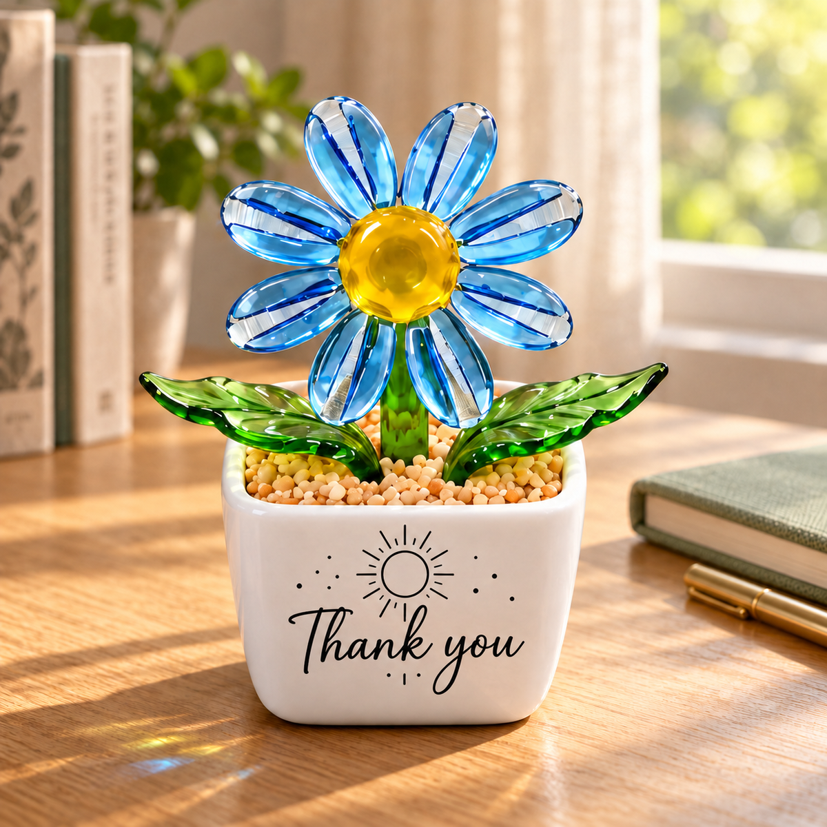 08 · Blue Daisy / Personalised — styled product scene visualisation; sample personalisation where shown.