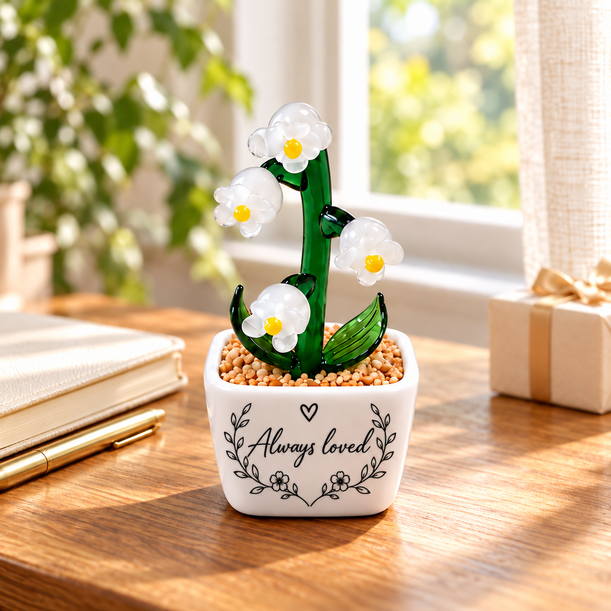 12 · White Lily Bells / Personalised — styled product scene visualisation; sample personalisation where shown.