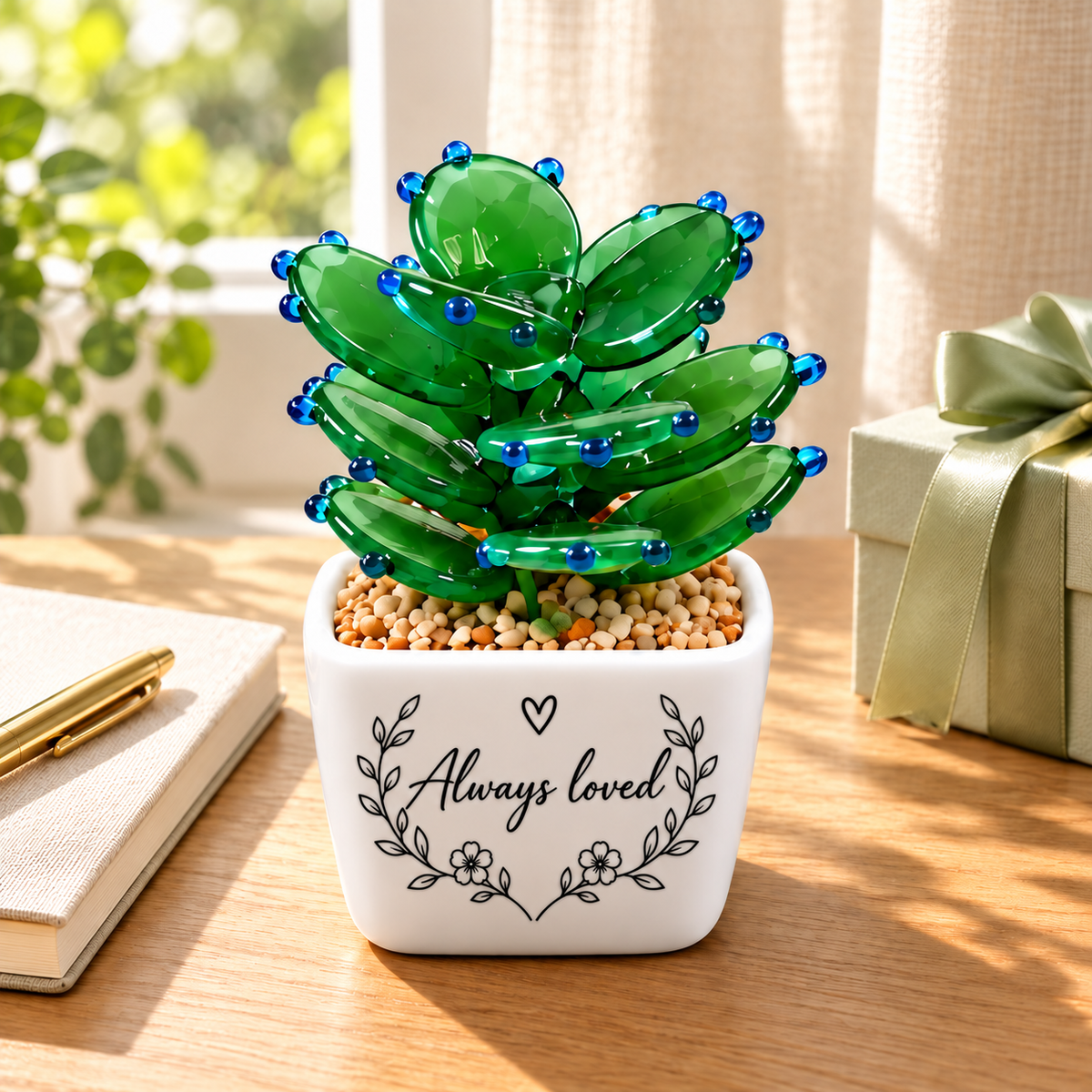 16 · Jade Paddle Succulent / Personalised — styled product scene visualisation; sample personalisation where shown.
