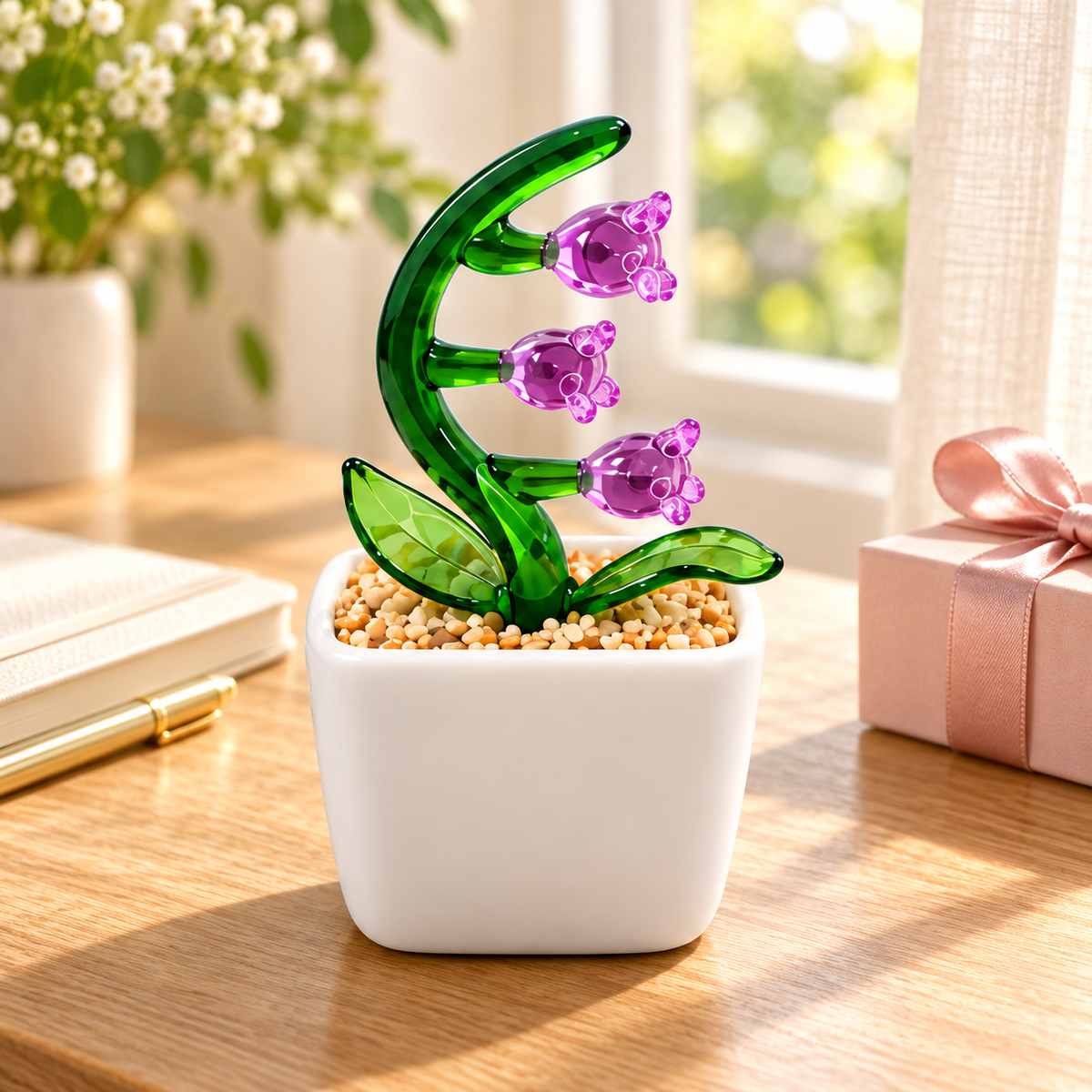 21 · Purple Lily Bells / No Personalisation — styled product scene visualisation; sample personalisation where shown.
