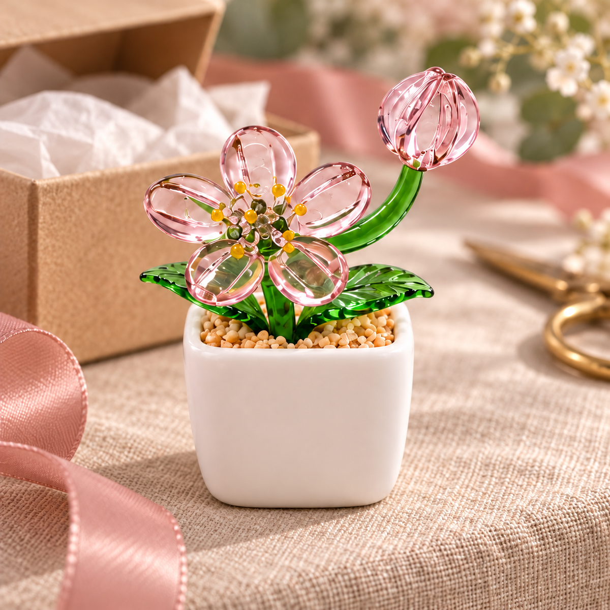 06 · Blush Blossom & Bud / No Personalisation — styled product scene visualisation; sample personalisation where shown.