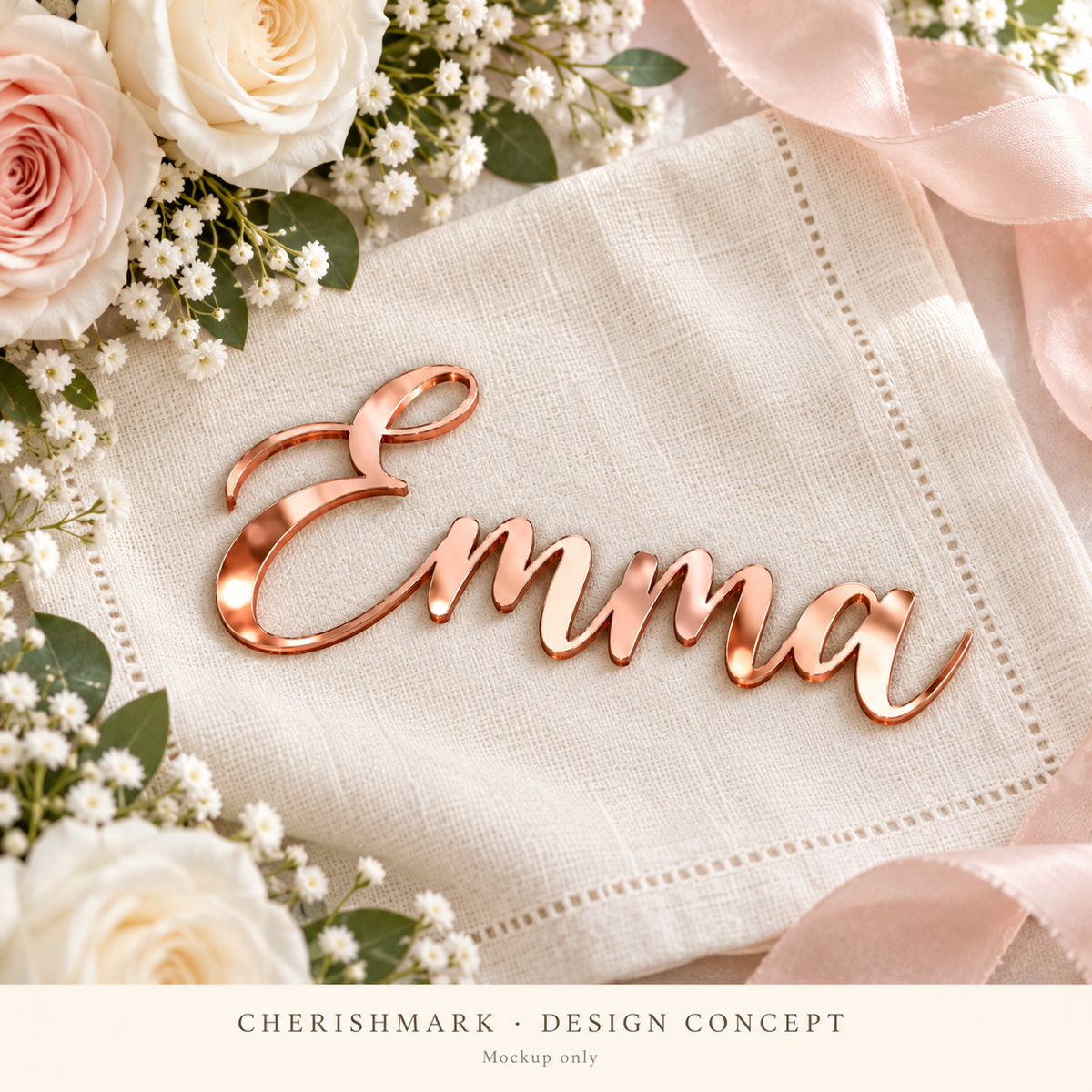 CherishMark cut-name: original AI-generated design concept, not an actual product photograph, manufacturing proof or physical scale reference. Styling props not included.