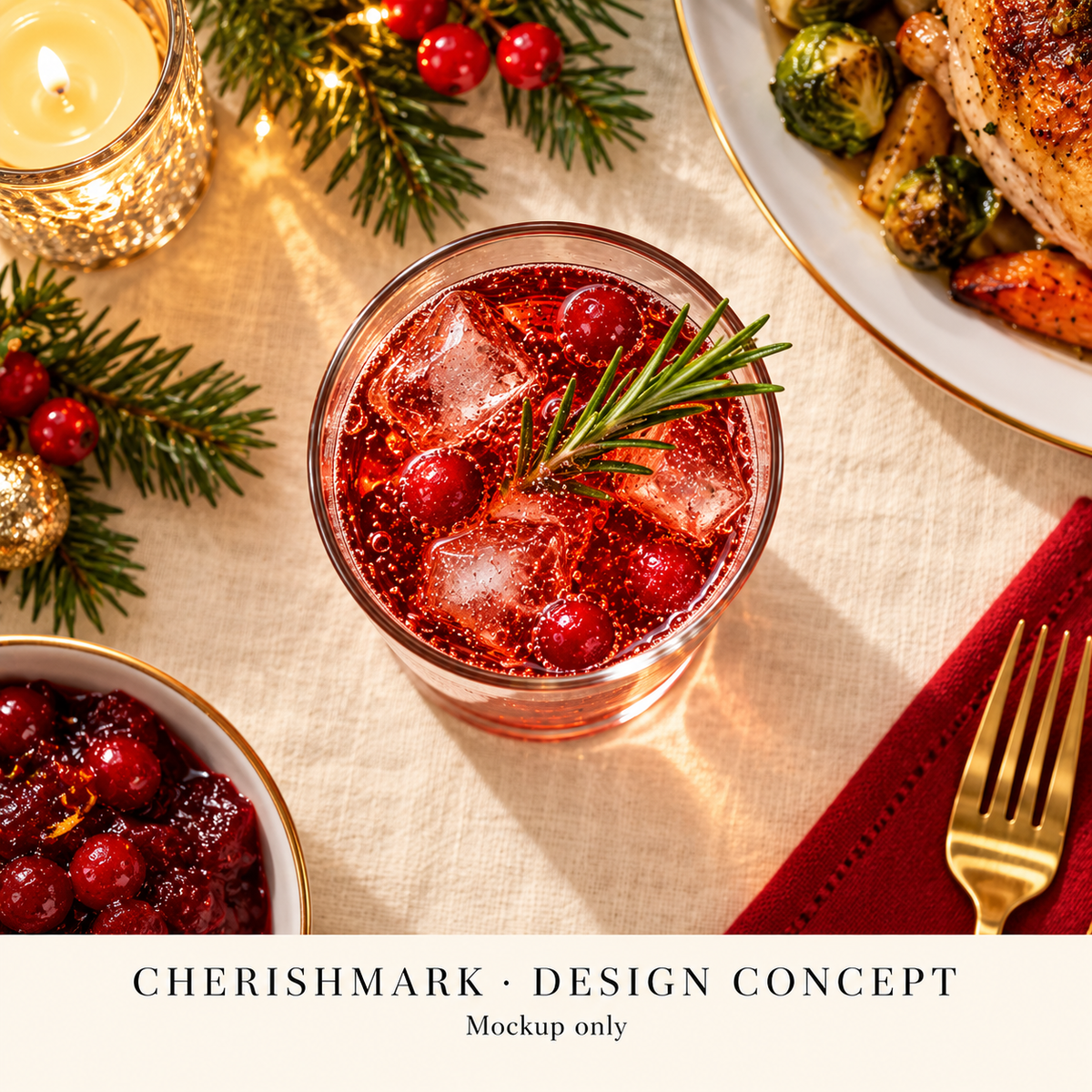 CherishMark highball285: original AI-generated design concept, not an actual product photograph, manufacturing proof or physical scale reference. Styling props not included.